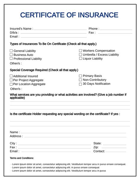 Car Insurance Templates Free Download