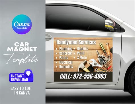 Car Magnet Template