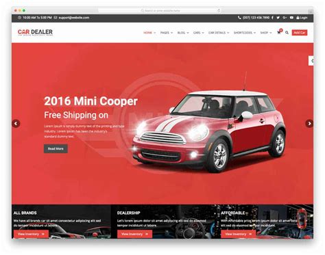 Car Salesman Website Template