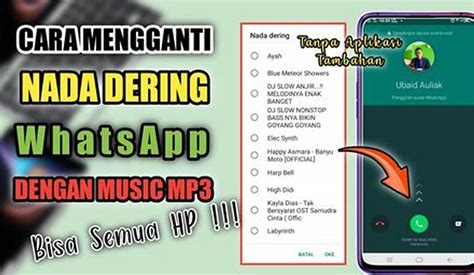 Cara Download Nada Dering WhatsApp
