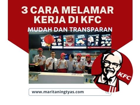 Persyaratan melamar kerja di KFC
