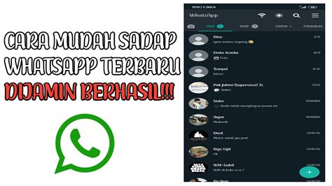 Cara Mudah Sadap WhatsApp