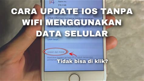 Cara Update iOS 11 Tanpa Wifi