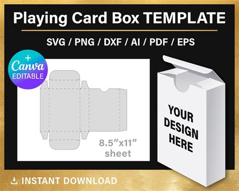 Card Box Template