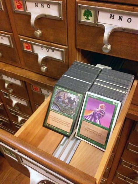 Card Catalog Storage Magic The Gathering