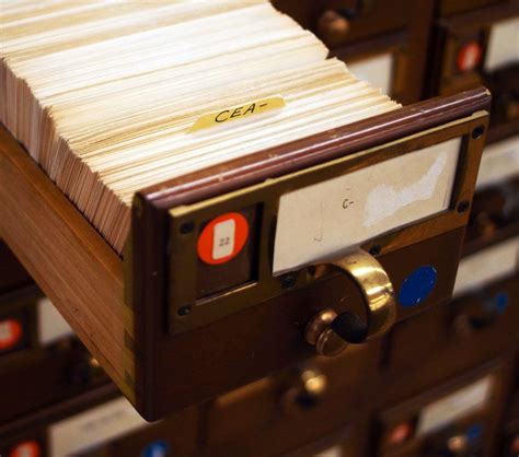 Card Catalogs Are Usually Grouped By