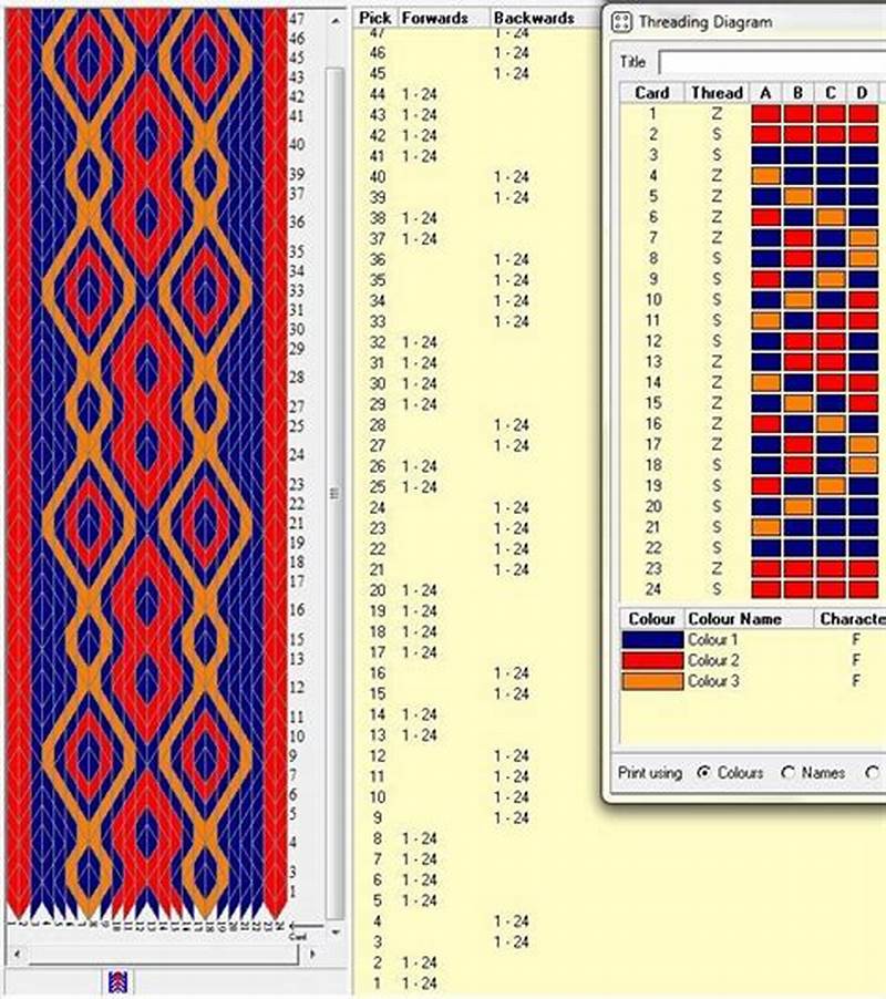 Card Weaving Pattern Generator