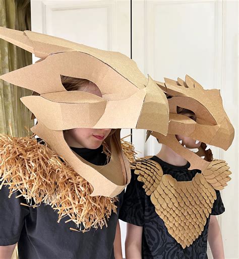 Cardboard Dragon Template