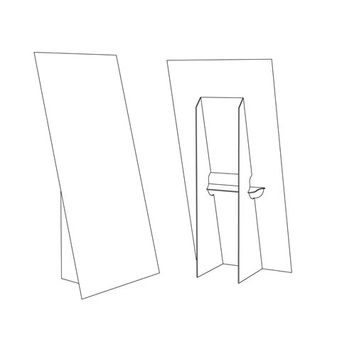 Cardboard Easel Template