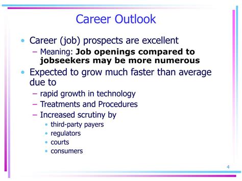 Career Outlook Meaning