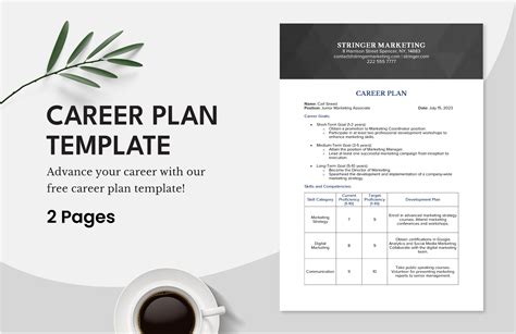 Career Plan Template Download