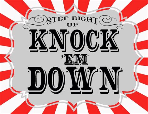 Carnival Signs Printable