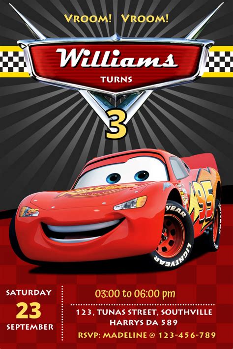 Cars Invitation Template