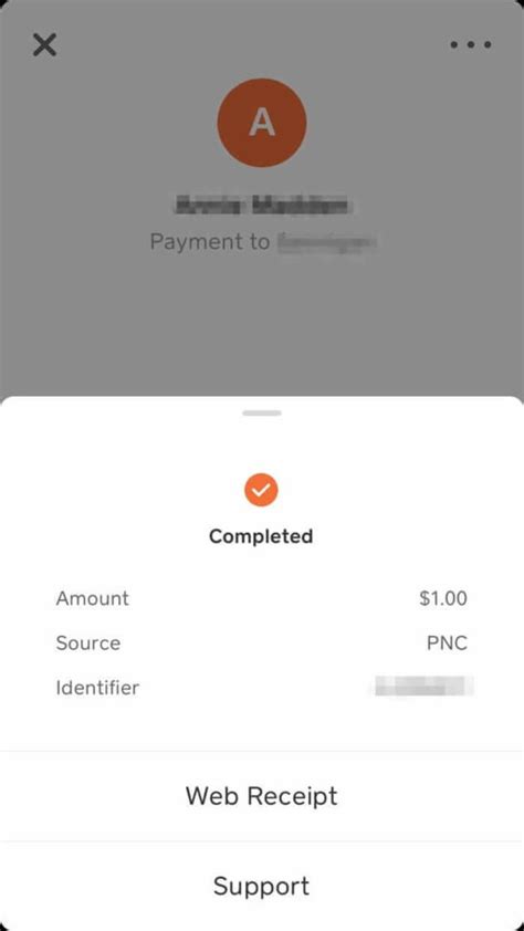 Cashapp Receipt Template