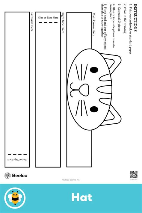 Cat And Hat Template