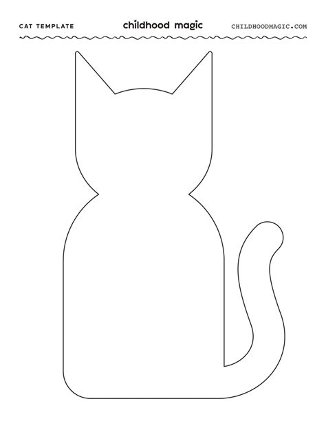 Cat Cutout Template