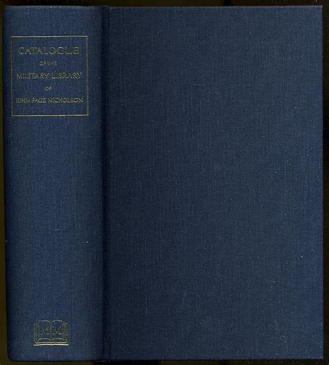 Catalog Of Books In The Nicholson Library