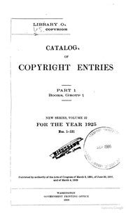 Catalog Of Copyright Entries Archive Org