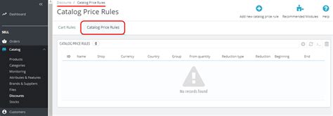 Catalog Price Rules Per Attribute Prestashop