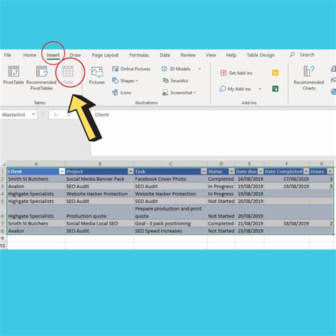 Catalogue Data Over Multiple Sheets Excel