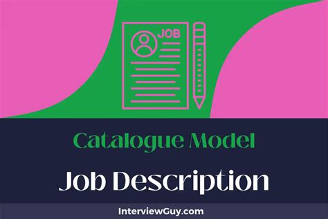 Catalogue Model Jobs
