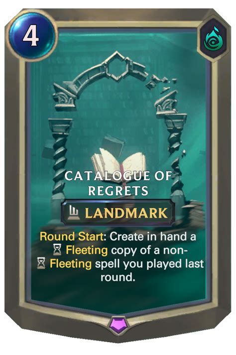 Catalogue Of Regrets