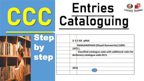 Ccc Catalogue Card