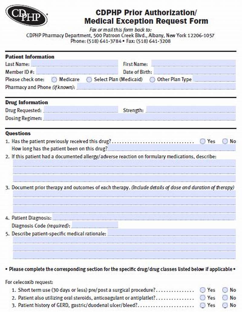 Cdphp Utilization Review Prior Authorization Form
