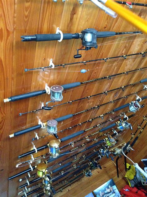 Ceiling-Mounted Fishing Rod Holders