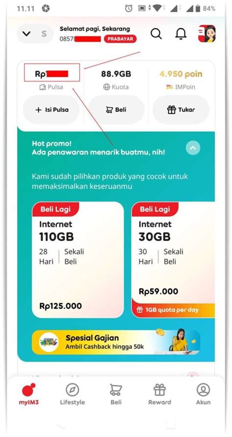 Cek Pulsa Indosat