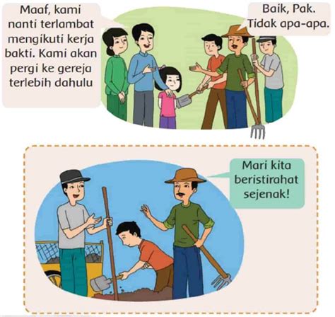 Cek dengan Materi Bacaan pada Halaman Tersebut