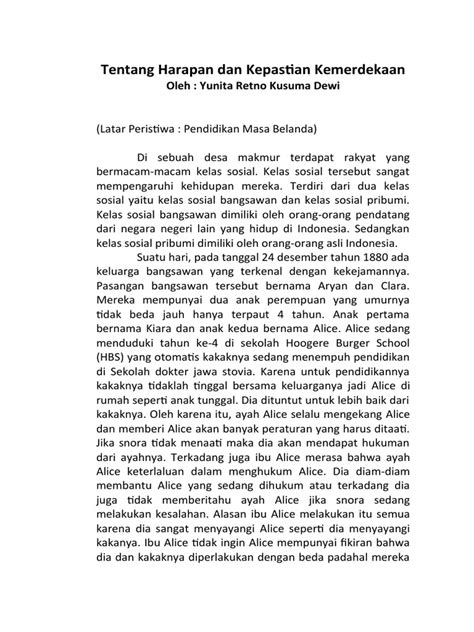 Cerpen Sejarah