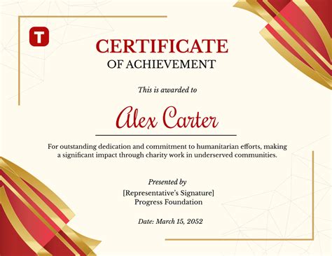 Certificate Of Accomplishment Template
