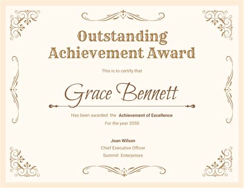 Certificate Template