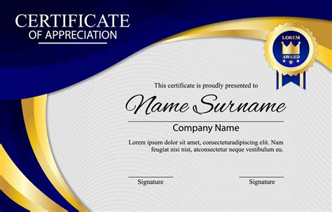 Certification Of Appreciation Template
