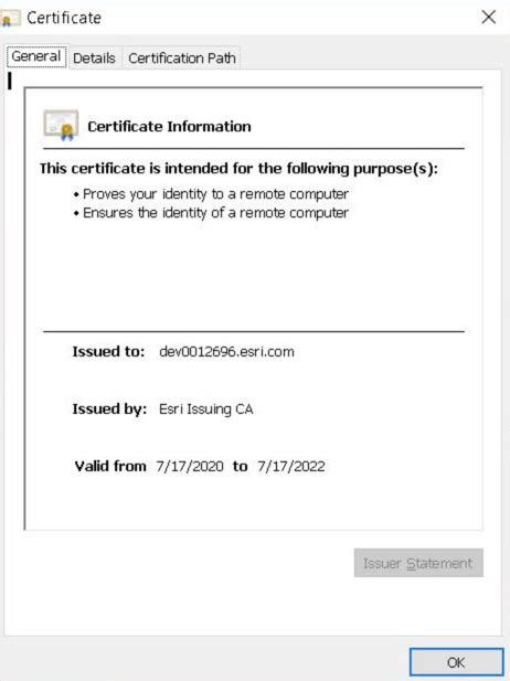 Certification Path Tab