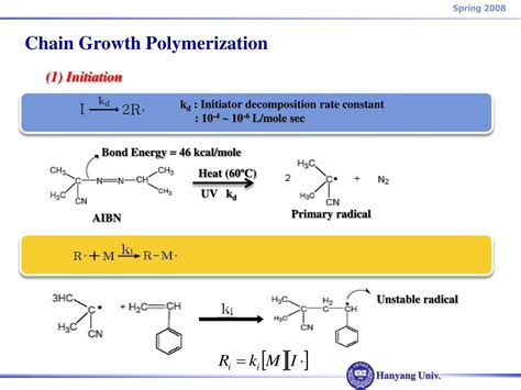 Chain-growth polymerisation