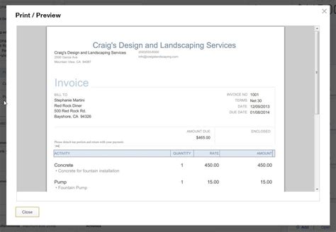 Change Quickbooks Invoice Template