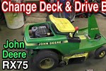 Changing Mower Belt Deere RX75