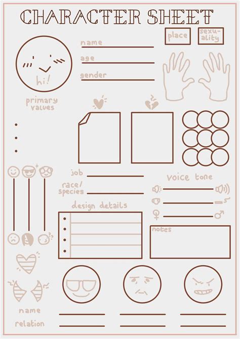 Character Template Sheet