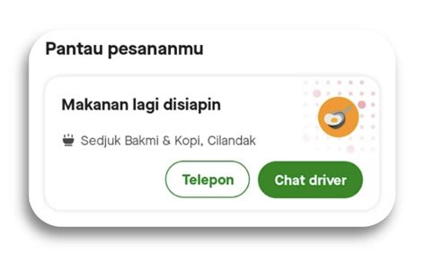 Chat dengan Driver