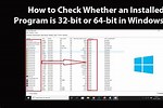 Check Program If 32 or 64