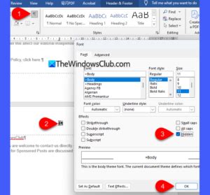 Check for hidden text or altered field codes