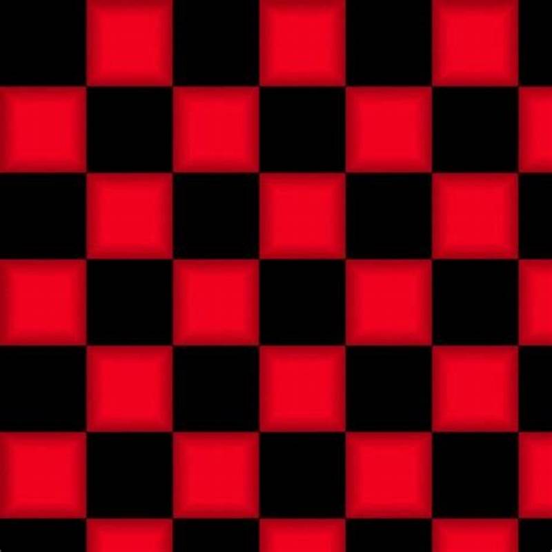 Checkerboard Pattern Red