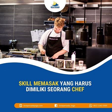 Chef sedang memasak dengan fokus