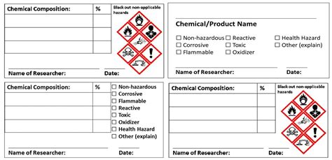 Chemical Label Template