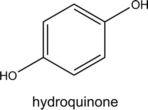 Chemical structure of Hydroquinone