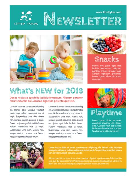 Childcare Newsletter Template