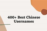 Chinese Username Ideas