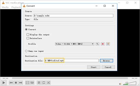 Choose Destination File Location